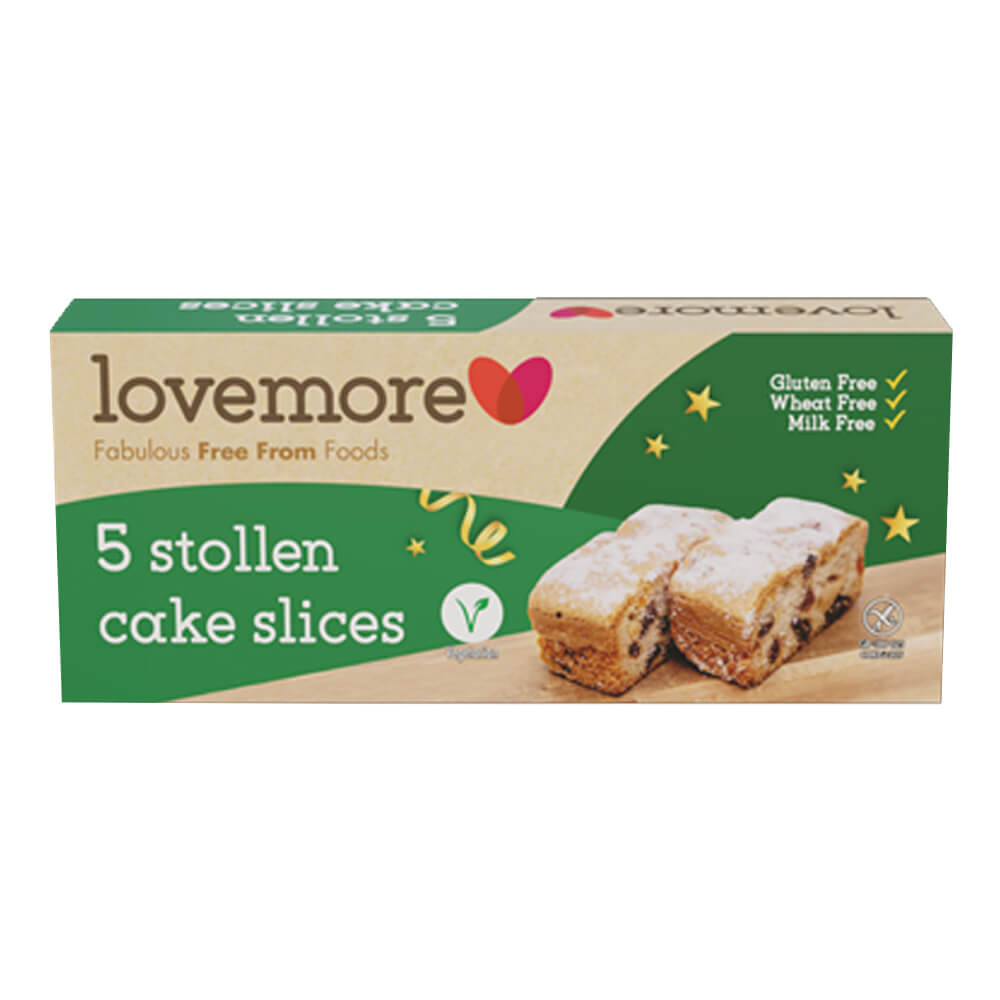 Lovemore Gluten Free Stollen Cake Slices